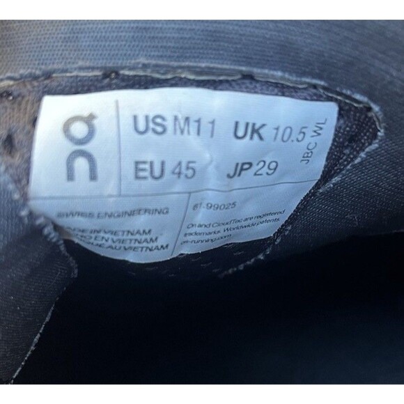 On Cloudmonster Men's 11 Running Shoes 61.99025 - Black - Picture 10 of 10